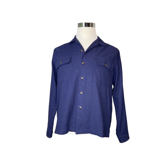 GENERAL ADMISSION 100% Cotton Navy Blue Over Shirt Size Small - Picture 1 of 7